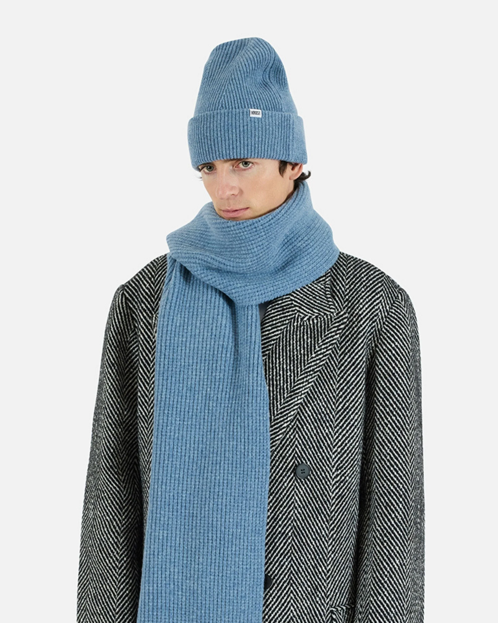 Wool Beanie (Cashmere Blue) - Image 2