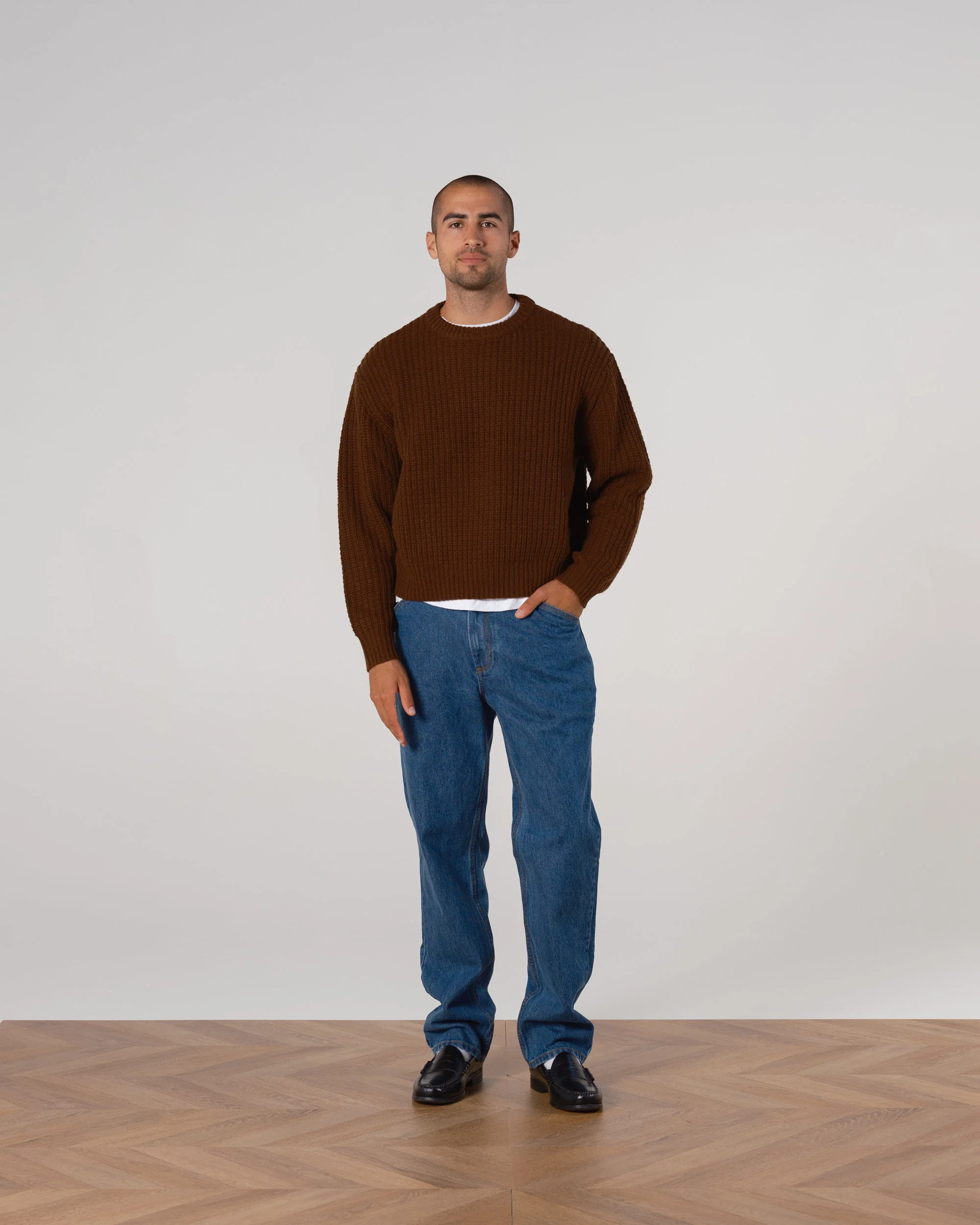 Wool Fisherman Knit Sweater - Image 10