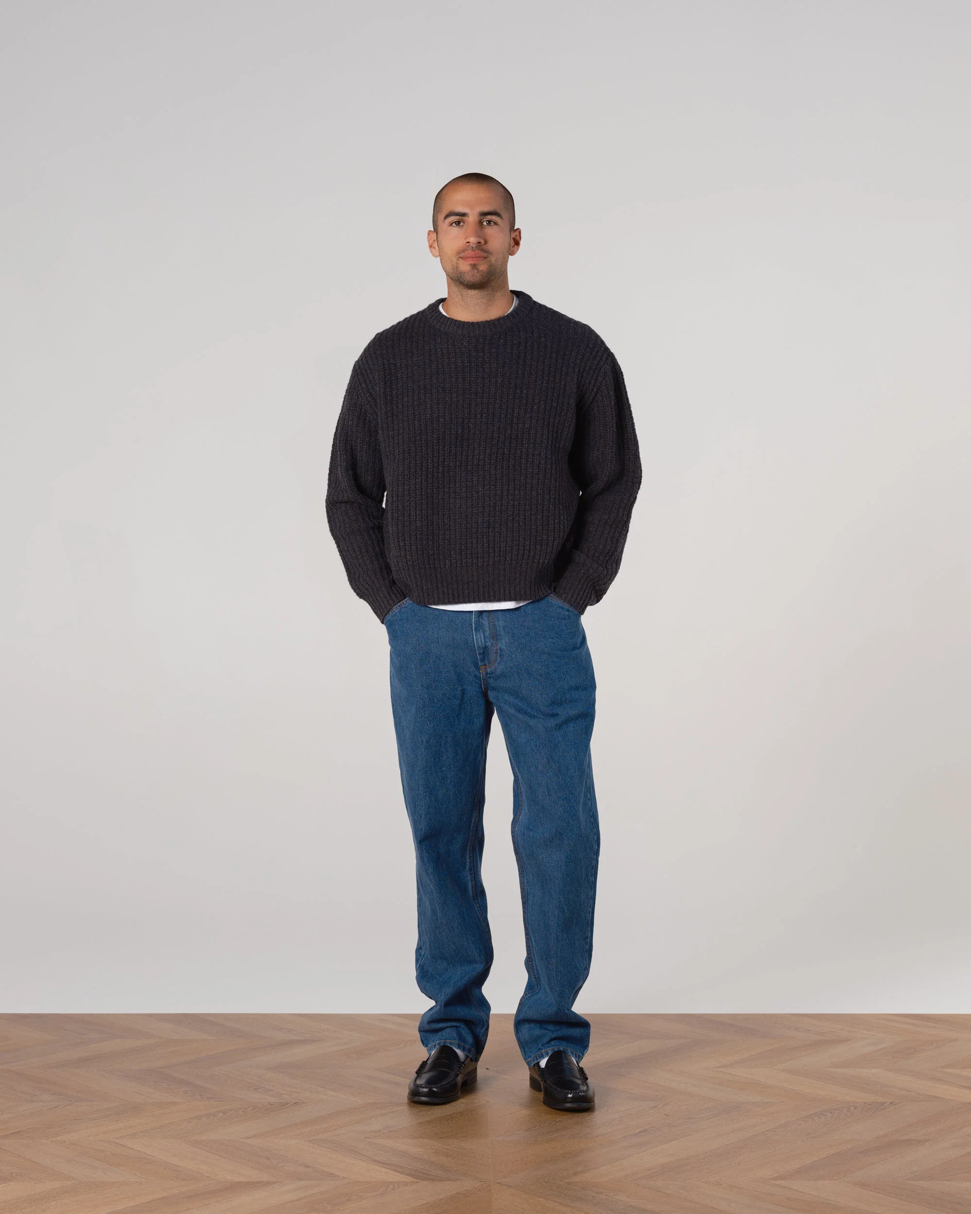 Wool Fisherman Knit Sweater - Image 2