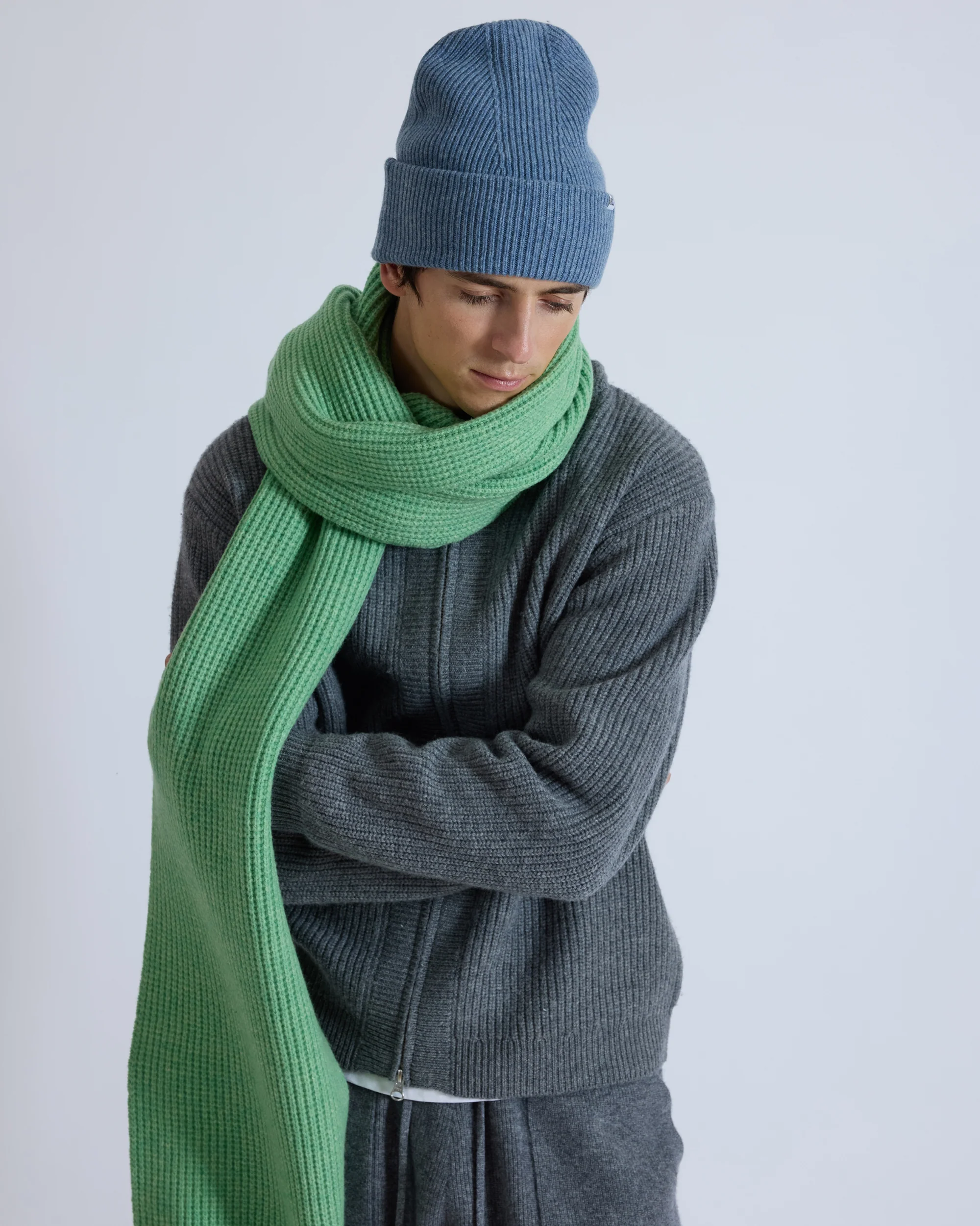 Wool Scarf (Kelly Green) - Image 3