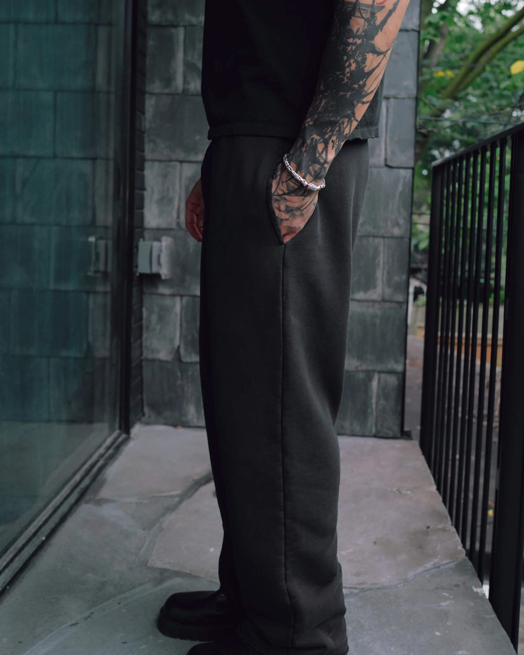 Workwear Sweatpants - Off Black - Image 5