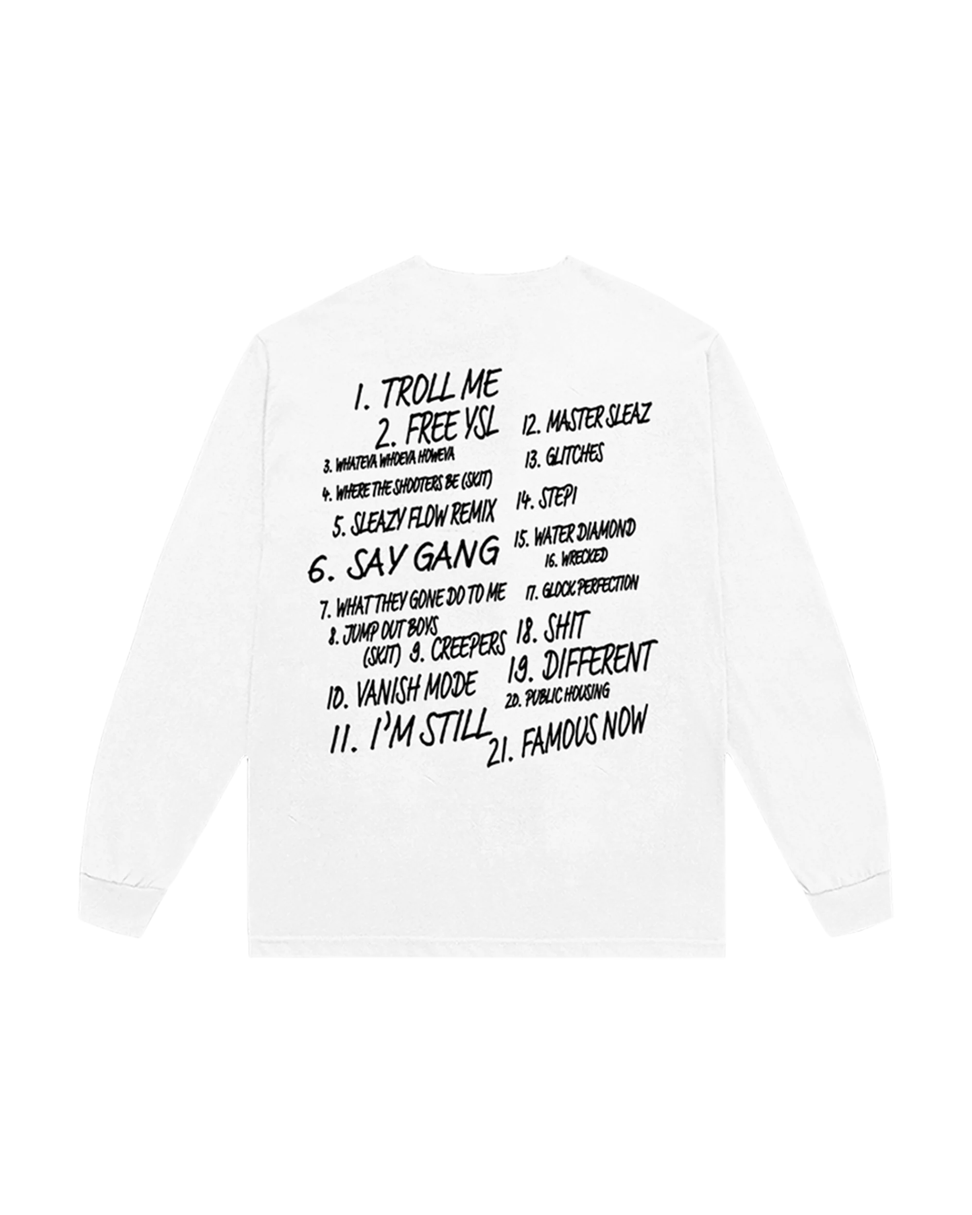 WTSB Tracklist Long Sleeve T-Shirt - Image 2