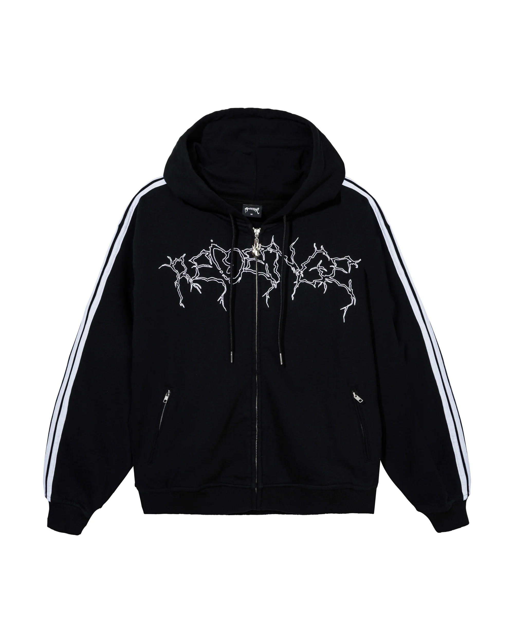 X BROKEN HEART TRACK JACKET BLACK/WHITE