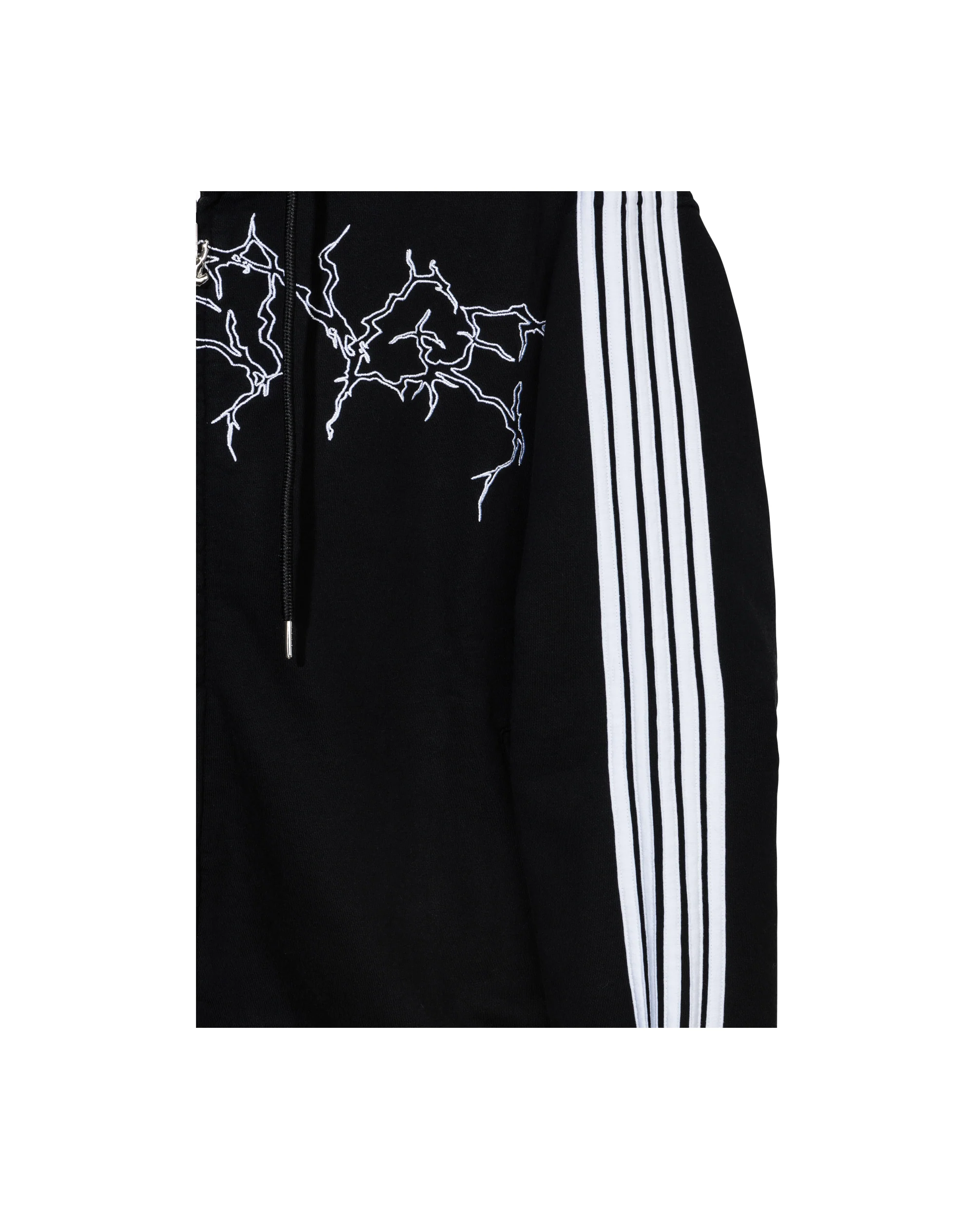 X BROKEN HEART TRACK JACKET BLACK/WHITE - Image 3