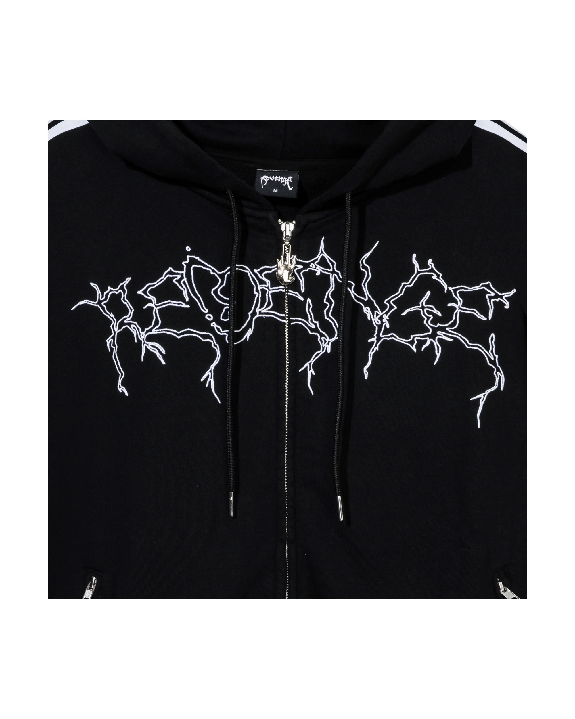 X BROKEN HEART TRACK JACKET BLACK/WHITE - Image 5