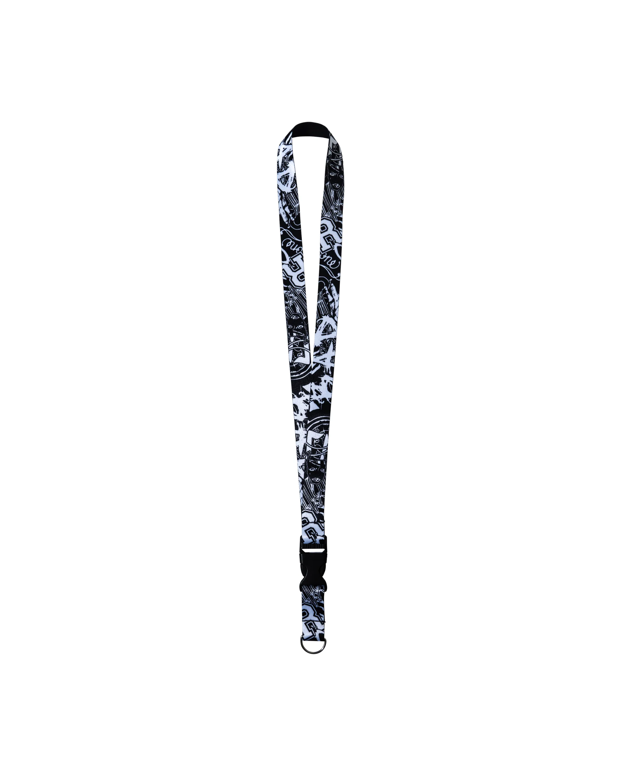 X COLLAGE LANYARD BLACK/WHITE
