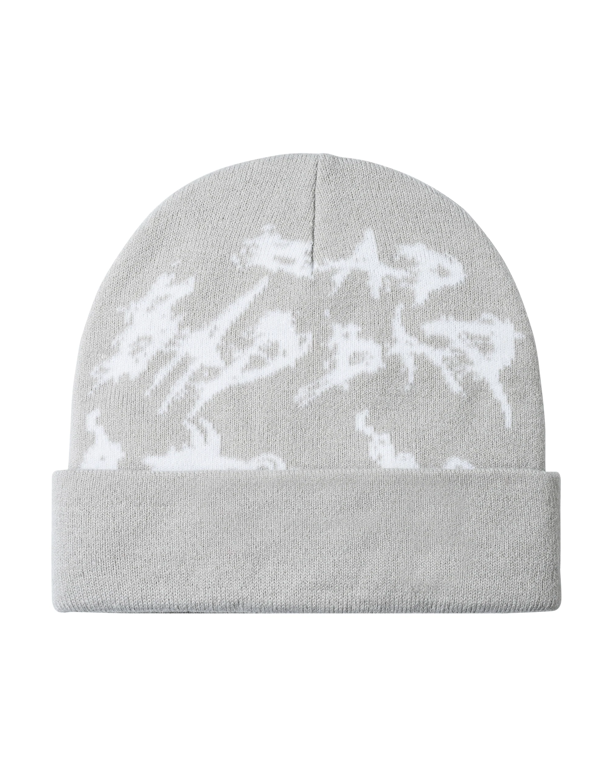 X DISTORTION BEANIE GREY/WHITE - Image 3