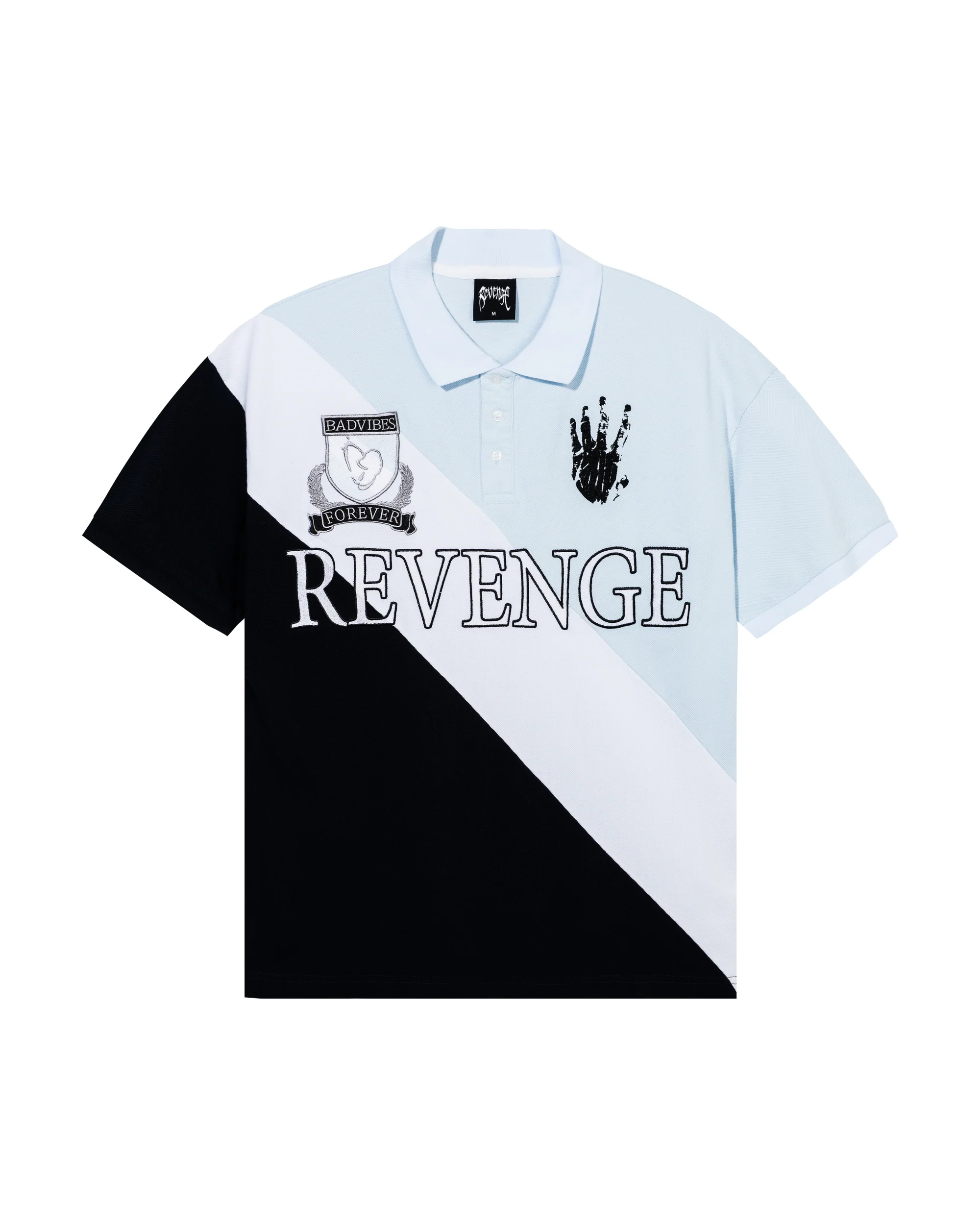 X HEARTBREAK CREST POLO BLUE/WHITE