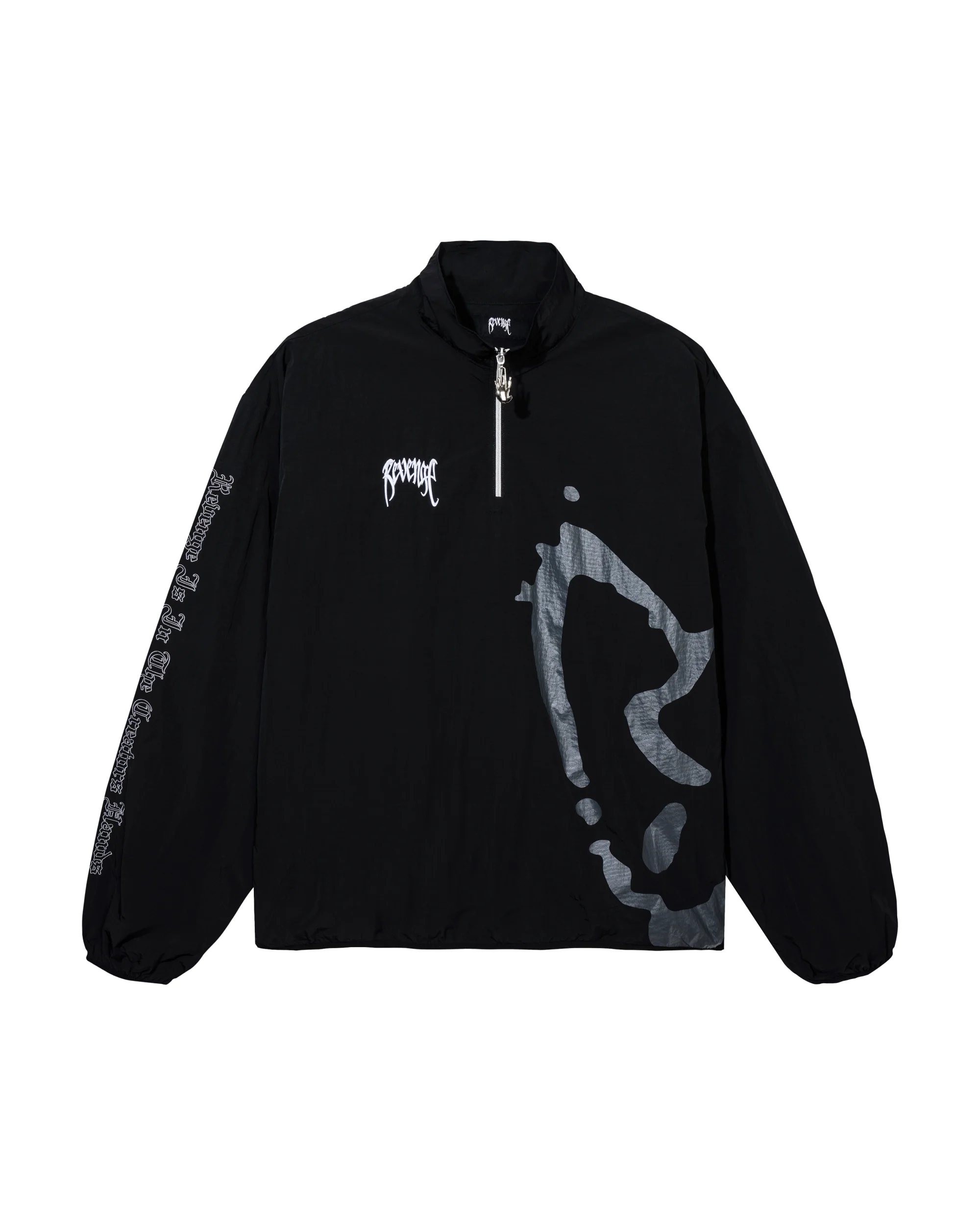 X HEARTBREAK QUARTER ZIP BLACK/GREY