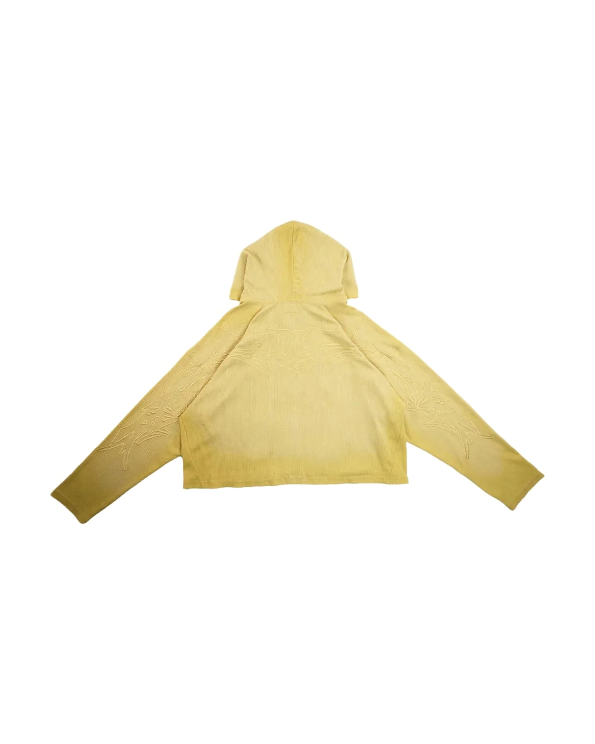 X-RAY THERMAL KNIT HOODIE V2 (YELLOW) - Image 8