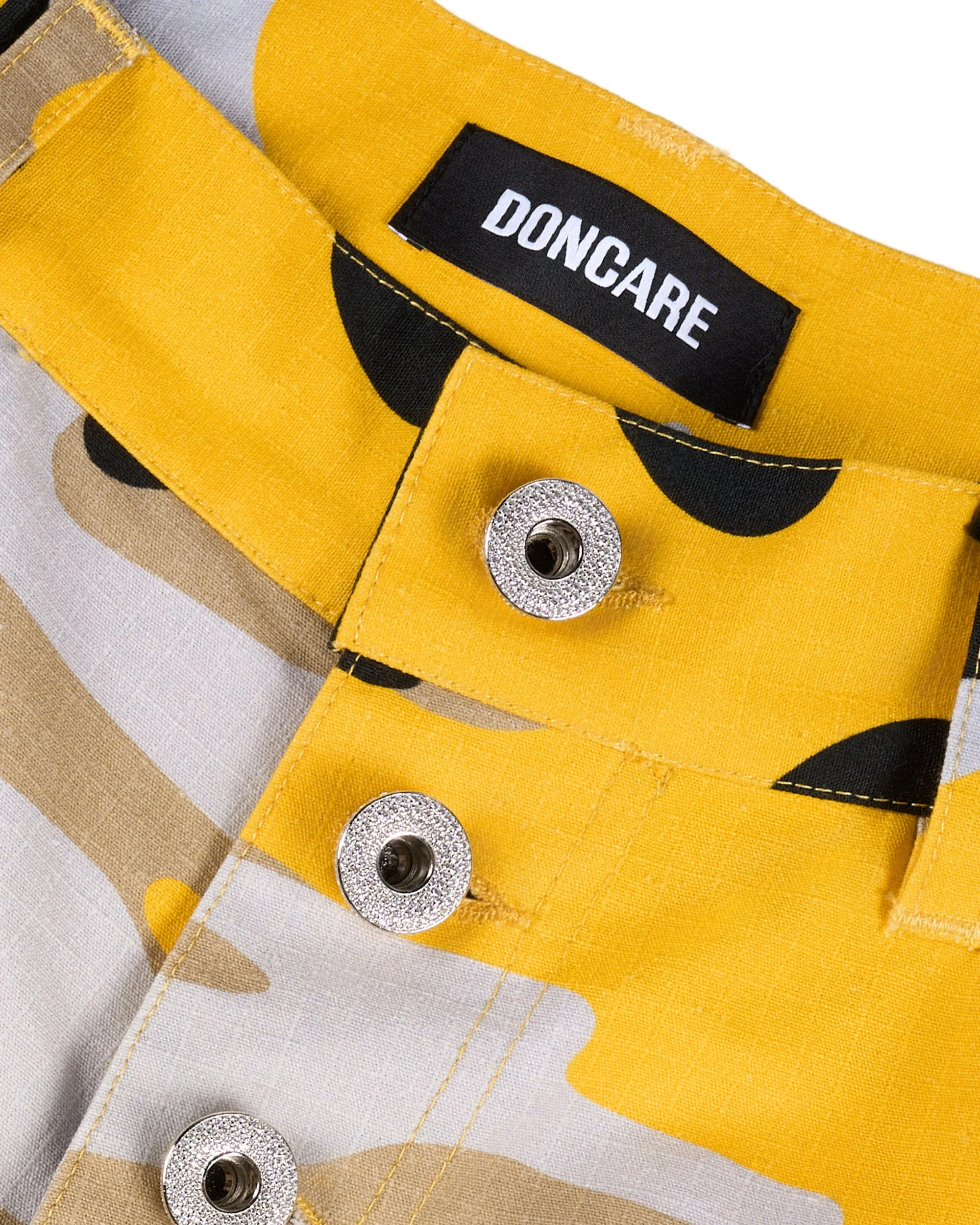 YELLOW CAMO BAGGY JORTS - Image 7