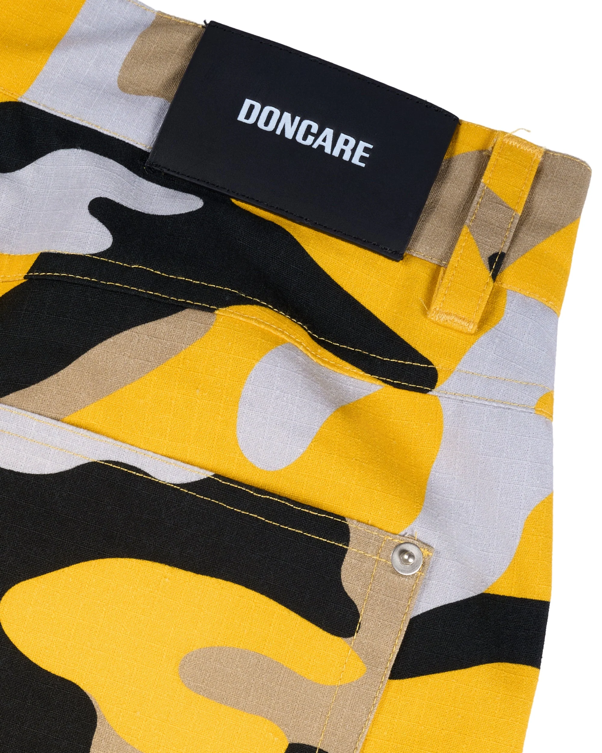 YELLOW CAMO BAGGY JORTS - Image 9