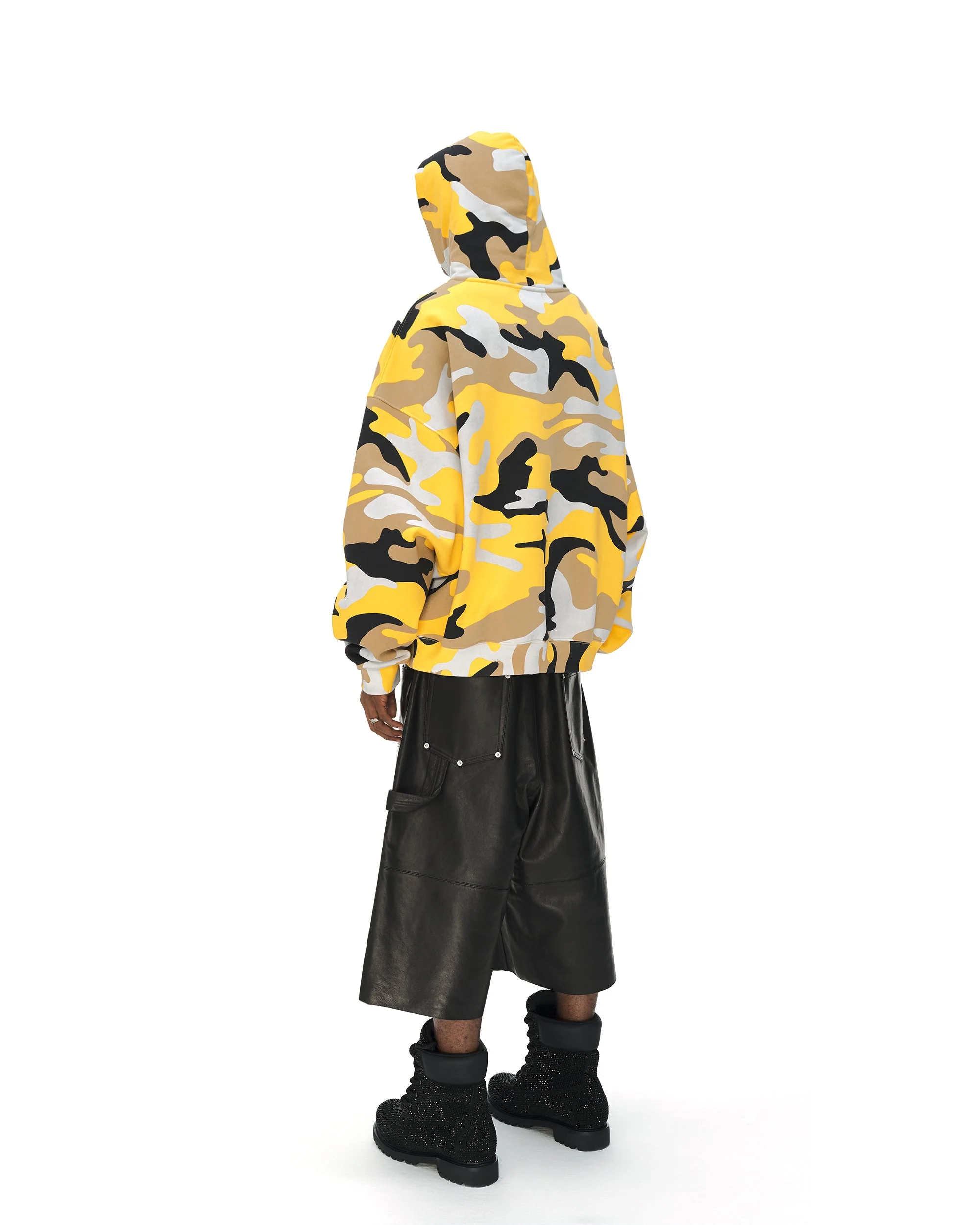 YELLOW CAMO HOODIE - Image 4