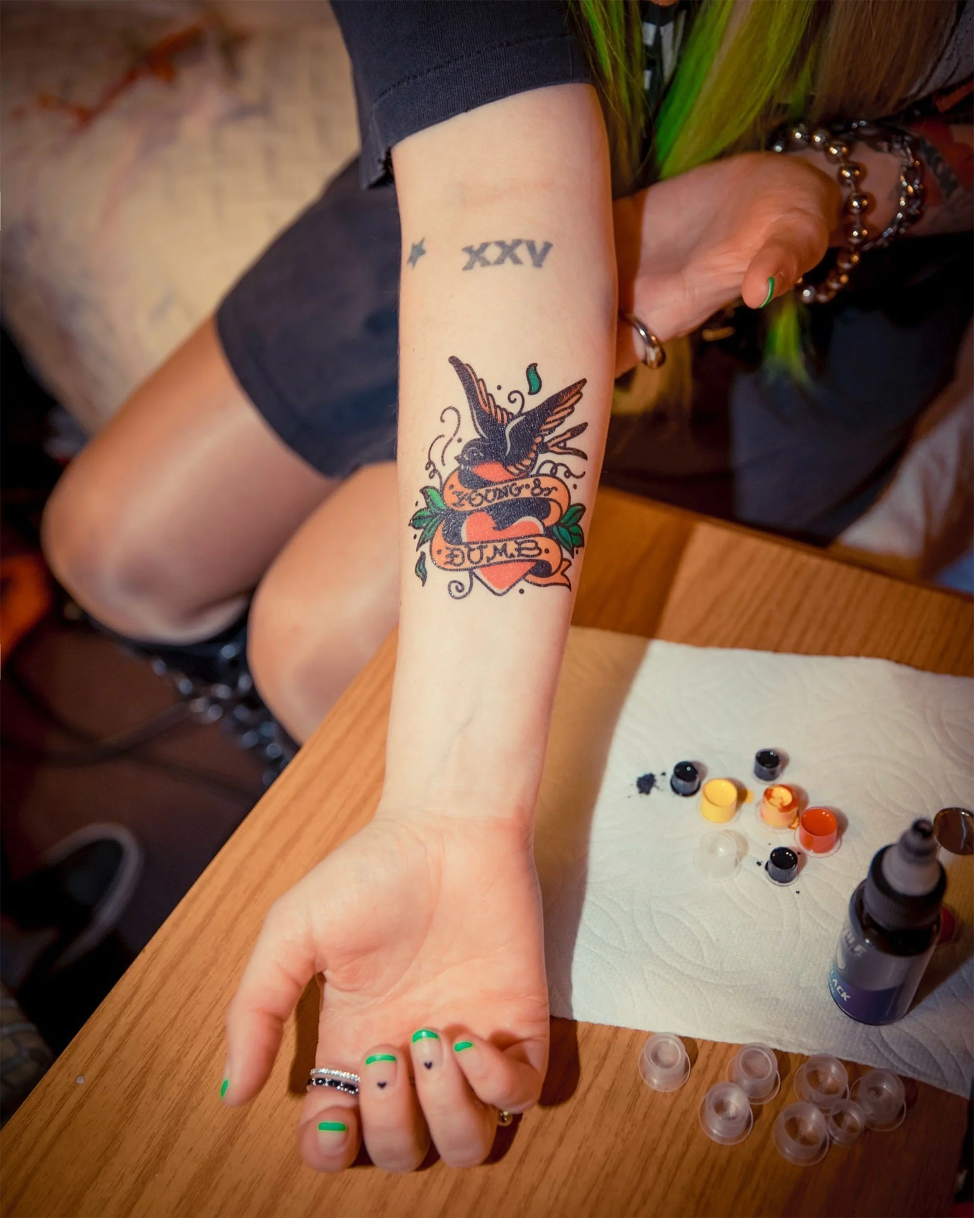 Young & Dumb Temporary Tattoo - Image 2