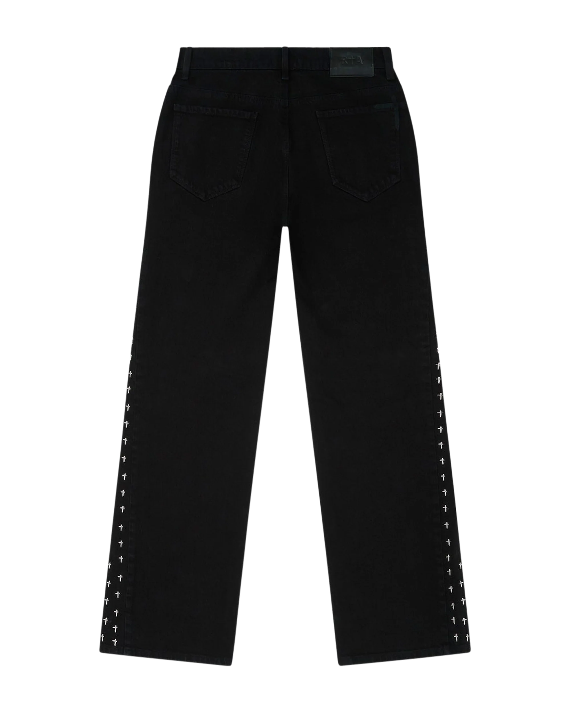 ZED STRAIGHT LEG JEAN | BLACK CROSS PANELS - Image 5