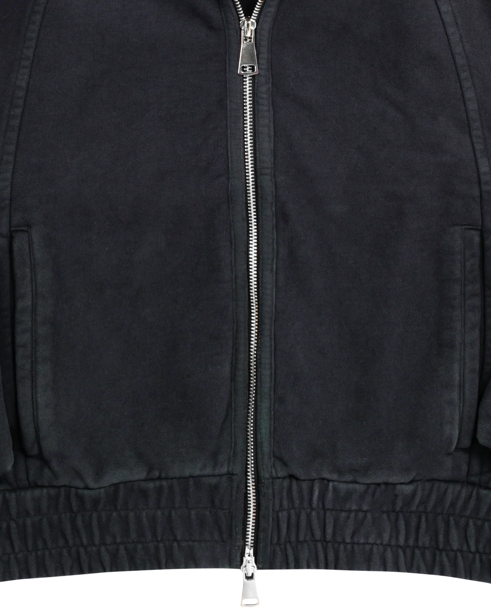Zip Up Cargo Hoodie- NAVY - Image 4