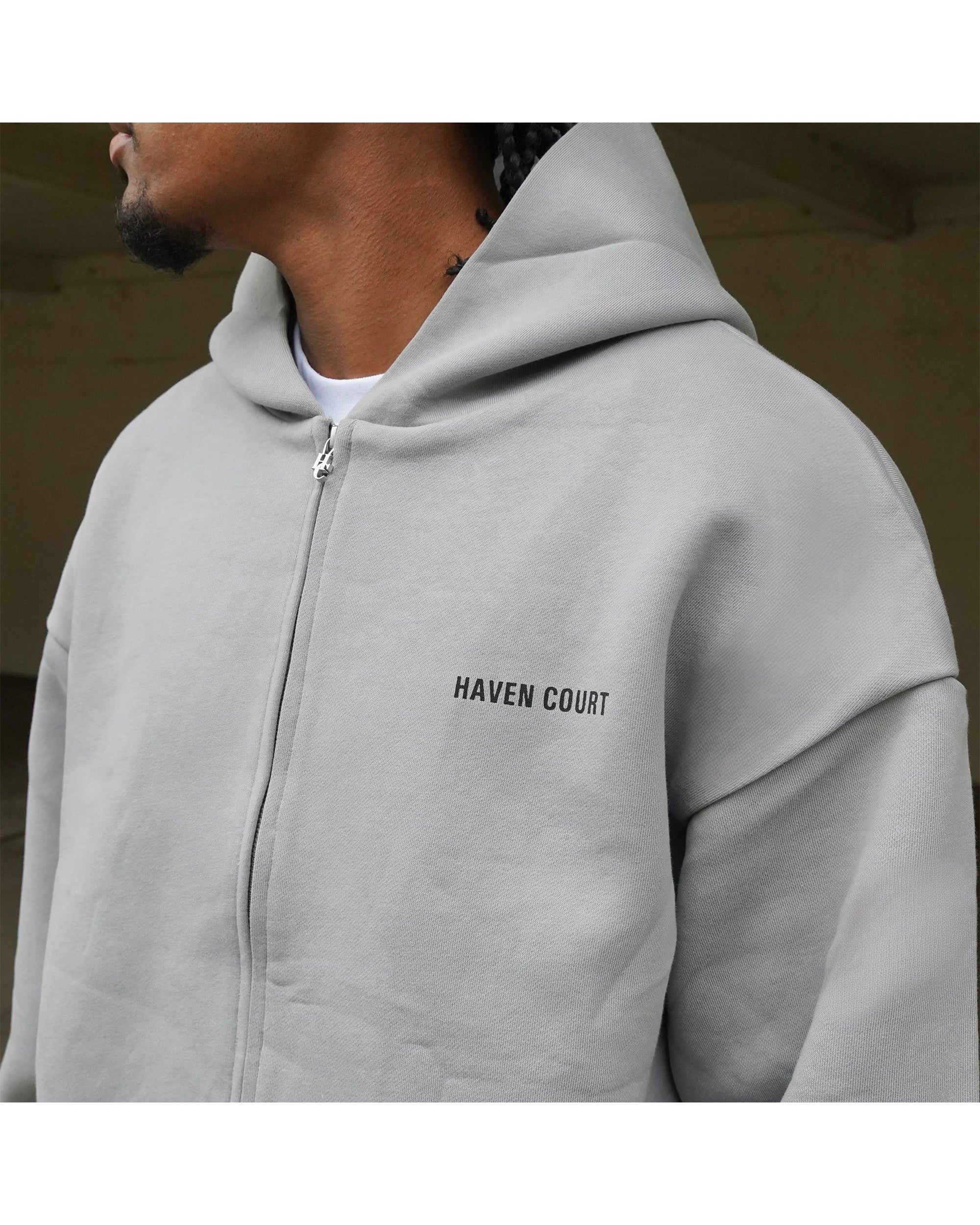 Zip Up V4 Bonded Hoodie (logo) by - Image 6